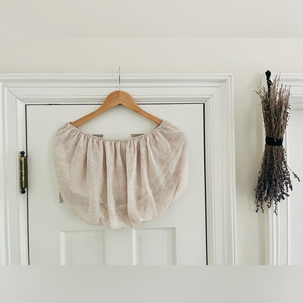 Express Blush Pink Floral Banded Tube Top